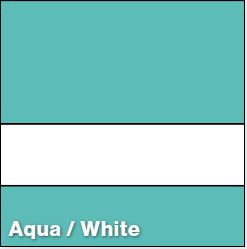 Aqua/White SATIN 1/16IN - Rowmark Satins